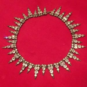1940s Vintage Icicle Rhinestone Necklace